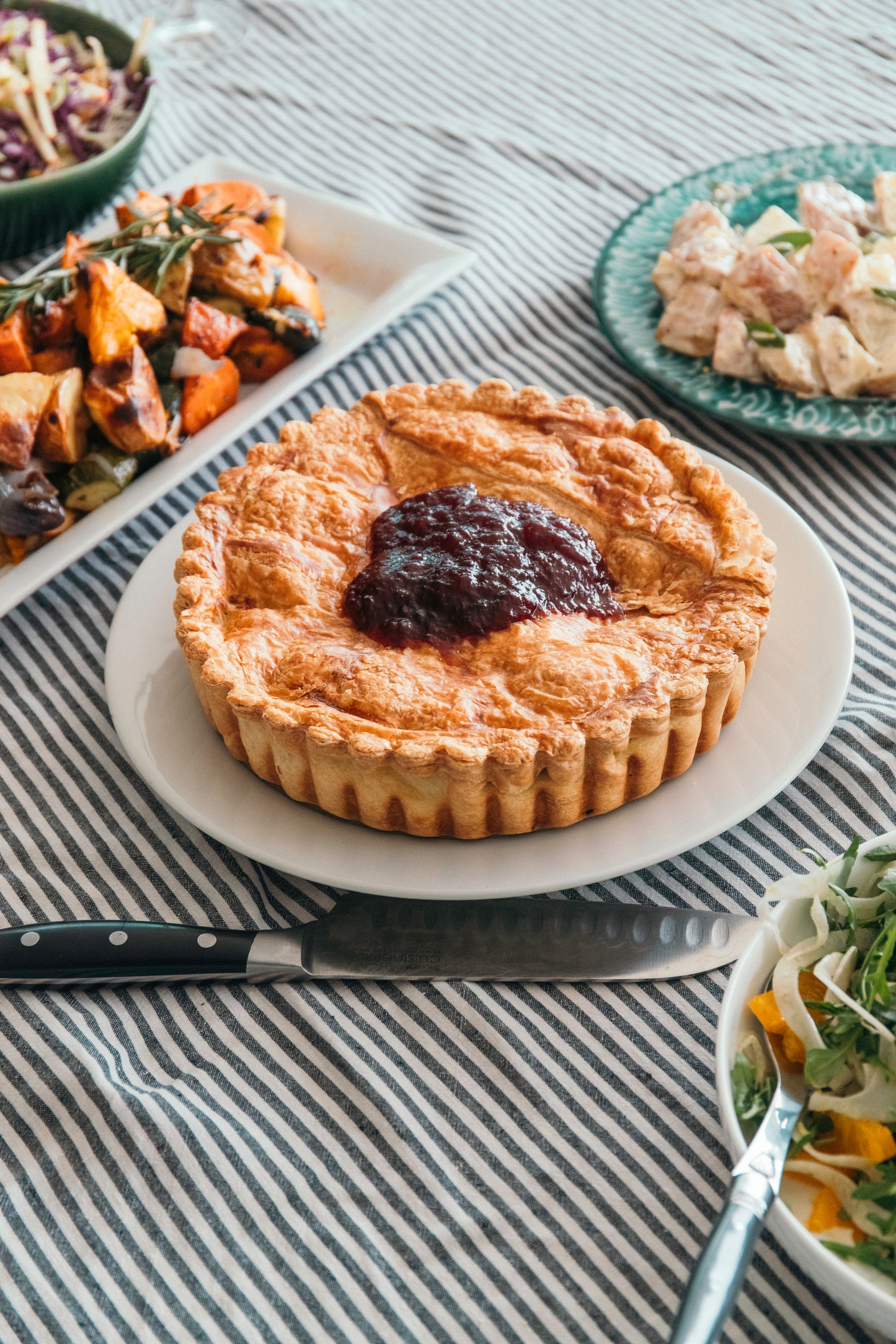 Christmas Family Size Turkey Pie