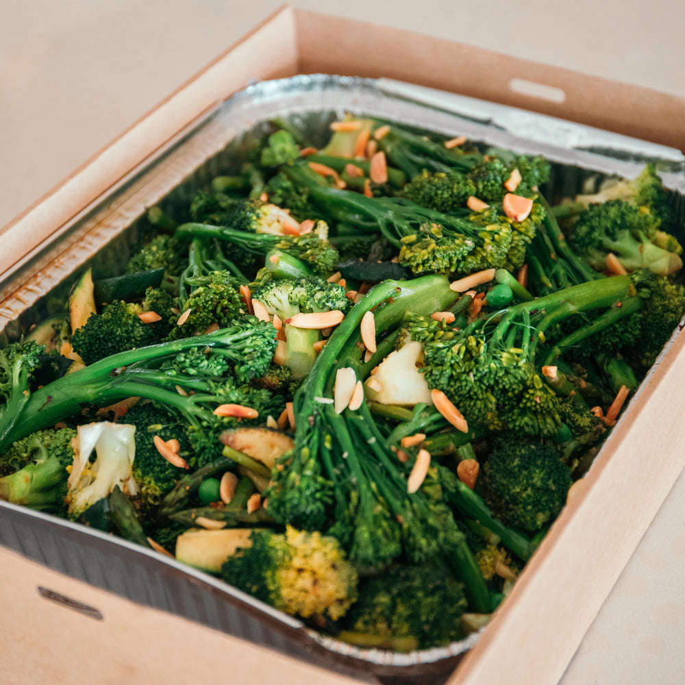 Christmas Garlic Sautéed Vegetables with Almonds