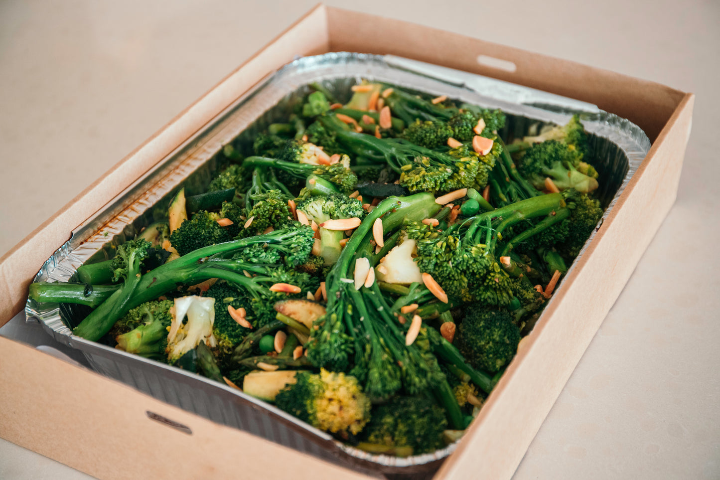 Christmas Garlic Sautéed Vegetables with Almonds